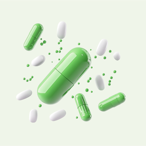 Hand holding medicines